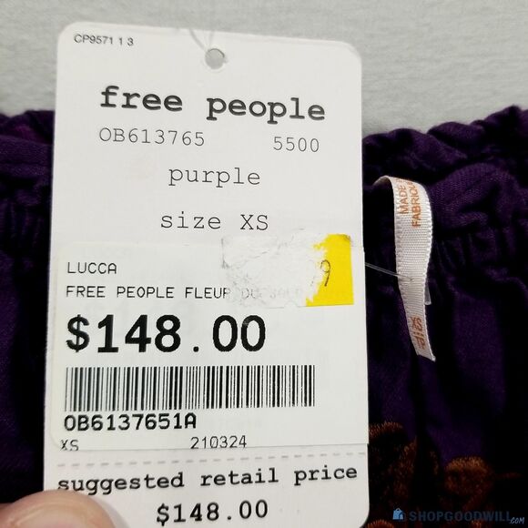 Free People Women's Fleur De Jour Cotton Embroidered Mini Dress, Size XS - NWT - Picture 5 of 8